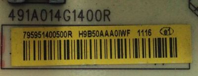 FUENTE DE PODER PARA TV SHARP / NUMERO DE PARTE 795951400500R / 491A014G1400R / ILP-040 V.A / MODELOS LC-42D69U / LC-42SV49U	 - Imagen 2